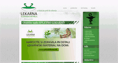 Desktop Screenshot of lekarna-slovenska.bistrica.si