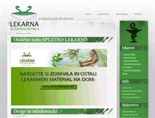 Tablet Screenshot of lekarna-slov.bistrica.si